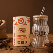Vanilla Cold Coffee + Glass Tumbler + Electric Frother
